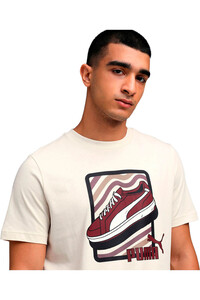Puma camiseta manga corta hombre GRAPHIC Sneaker Tee vista detalle