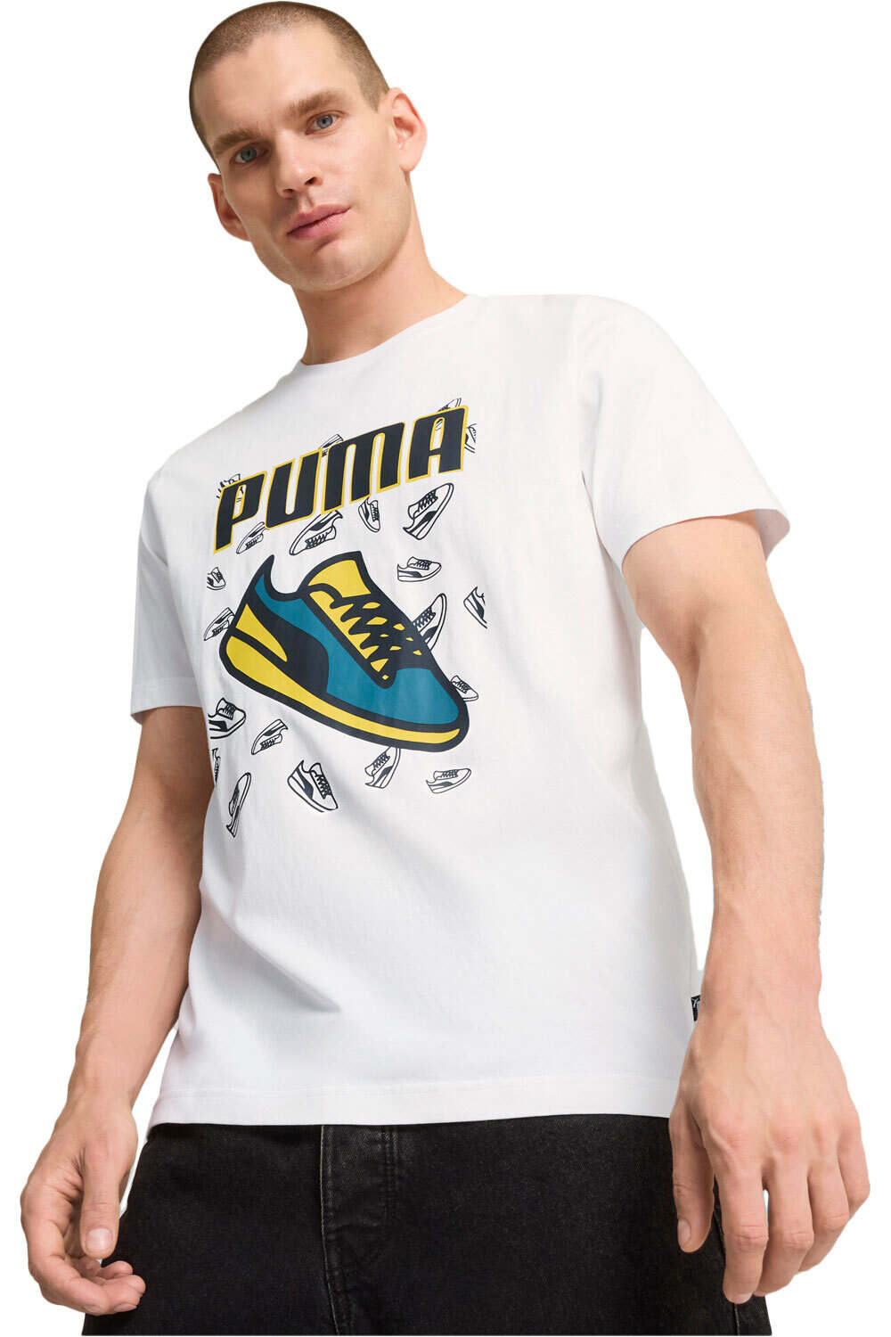 Puma camiseta manga corta hombre GRAPHICS Sneaker Tee vista frontal