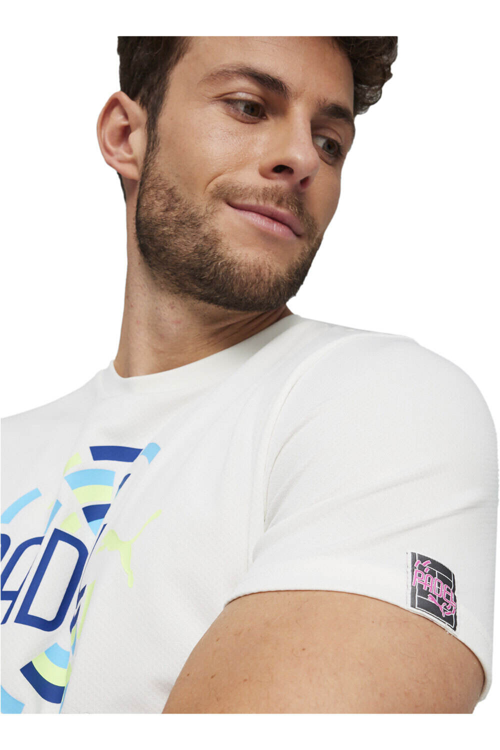 Puma camiseta manga corta hombre Individual Graphic Tee Padel vista detalle