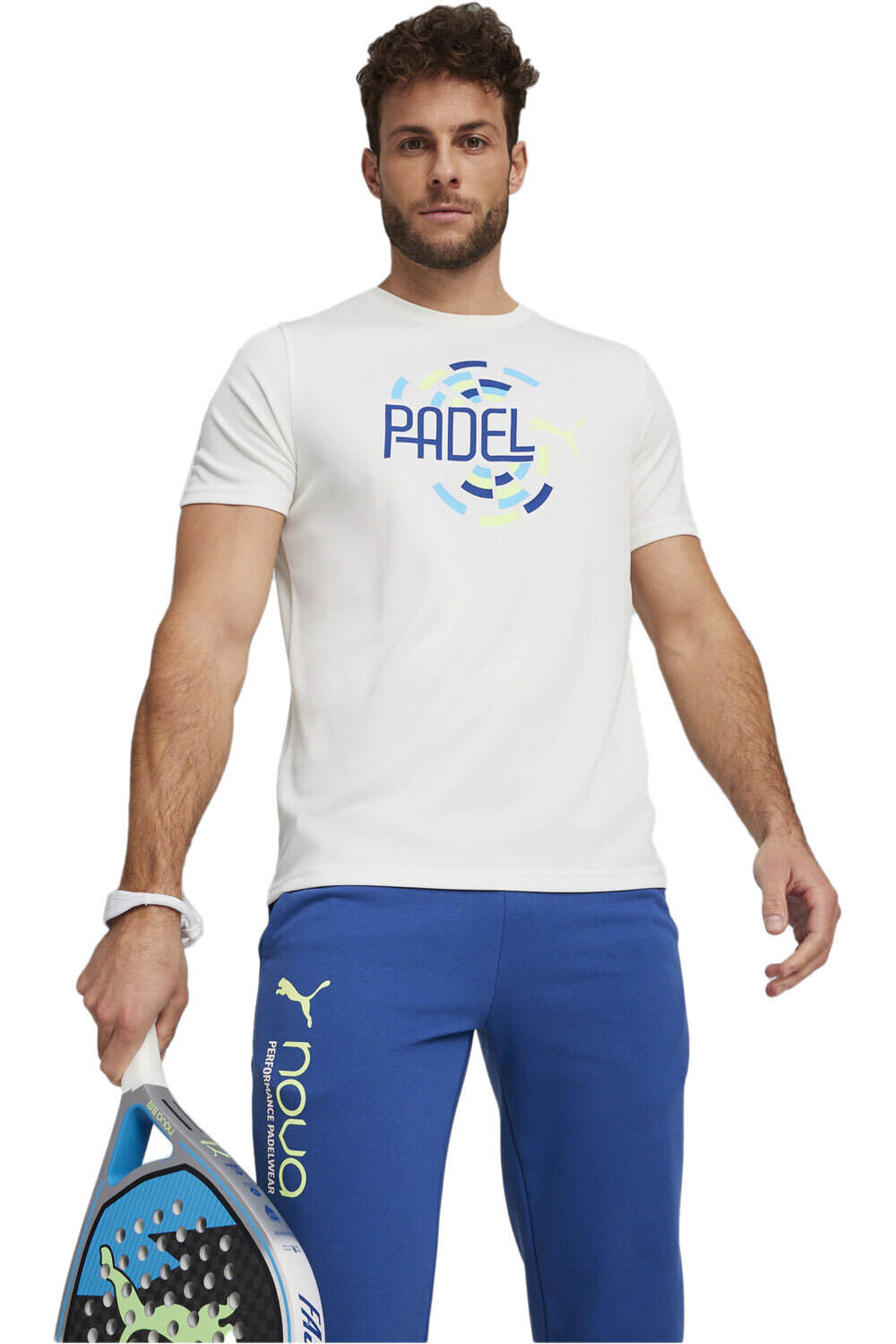 Puma camiseta manga corta hombre Individual Graphic Tee Padel vista frontal