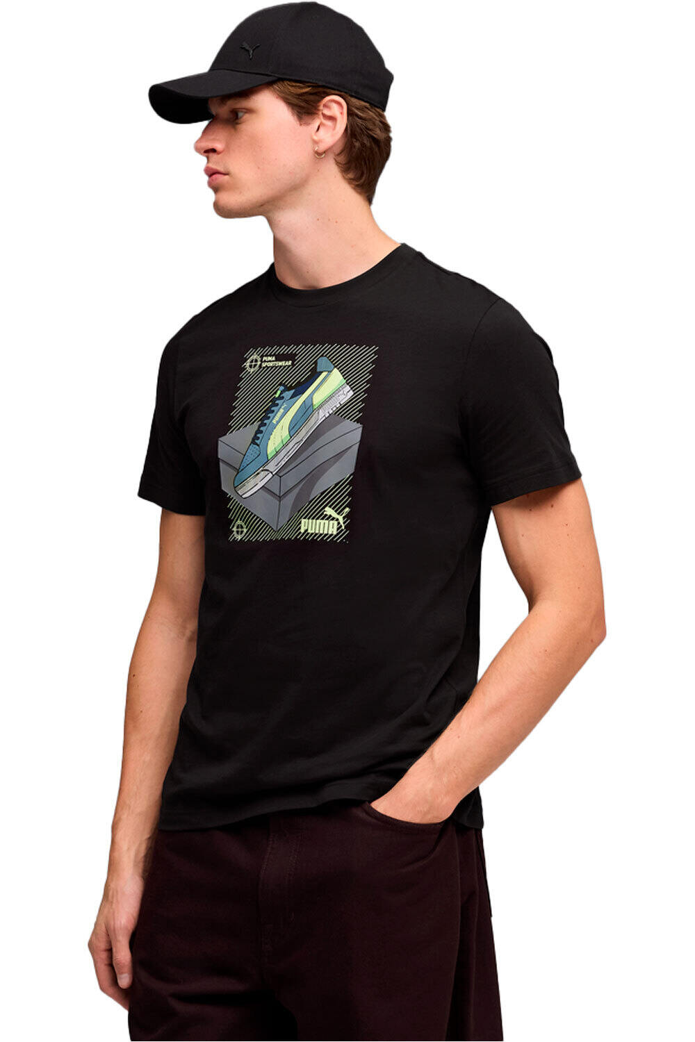 Puma camiseta manga corta hombre _M_GRAPHIC Sneaker Tee vista frontal