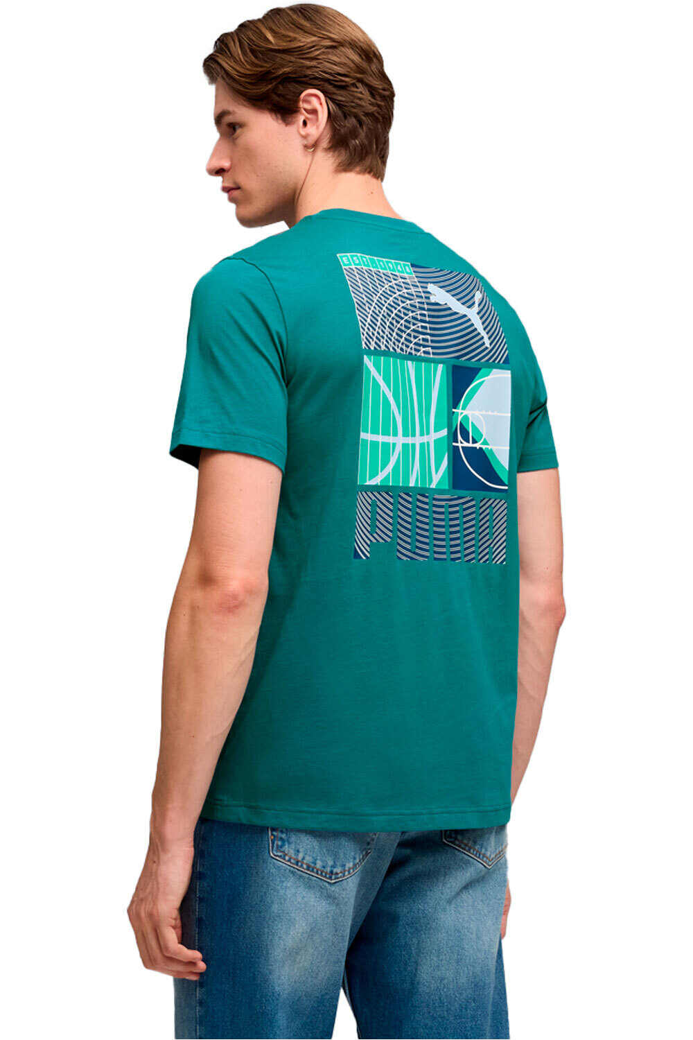 Puma camiseta manga corta hombre _M_GRAPHIC Sports Tee vista trasera