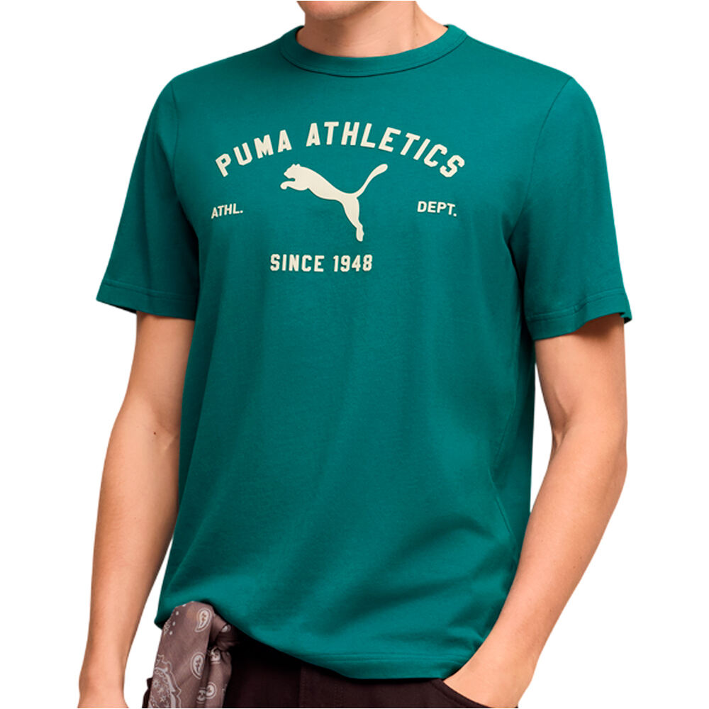 Puma camiseta manga corta hombre PUMA CLASS Graphic T vista frontal