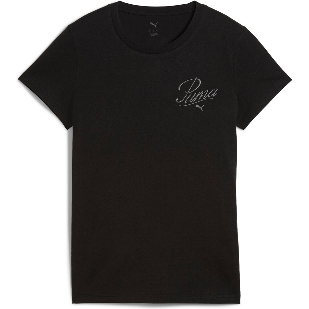 Puma camiseta manga corta mujer ESS SCRIPT Tee vista detalle