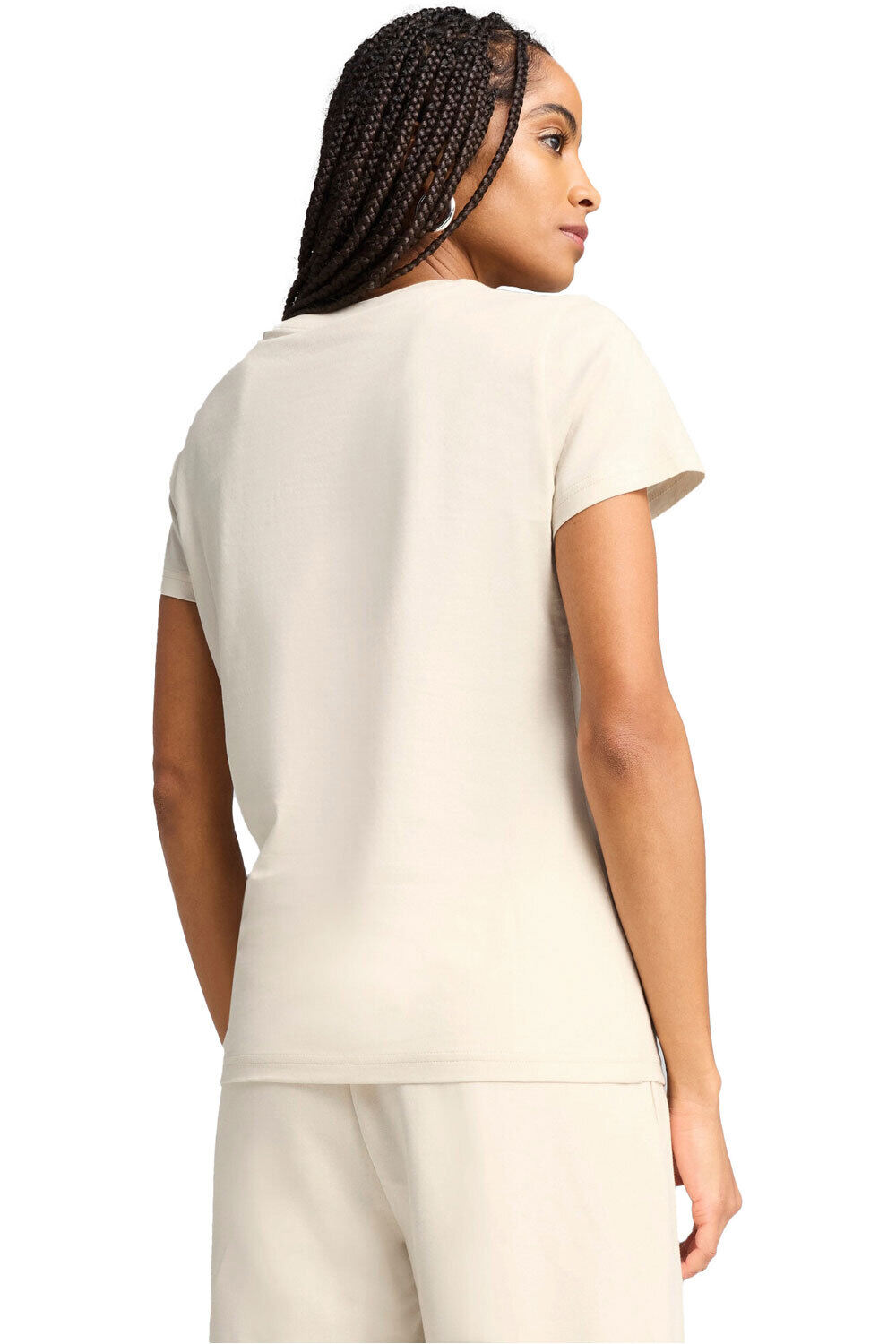Puma camiseta manga corta mujer ESS SCRIPT Tee vista trasera