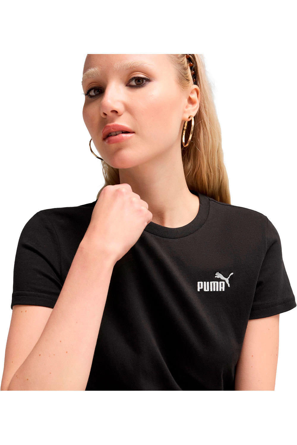 Puma camiseta manga corta mujer ESS Small No 1 Logo vista detalle