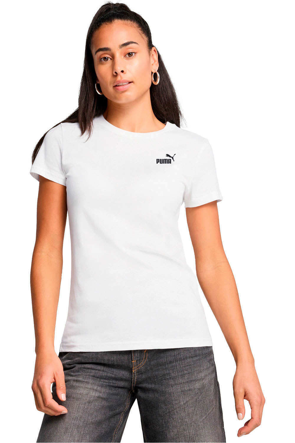 Puma camiseta manga corta mujer ESS Small No 1 Logo vista frontal