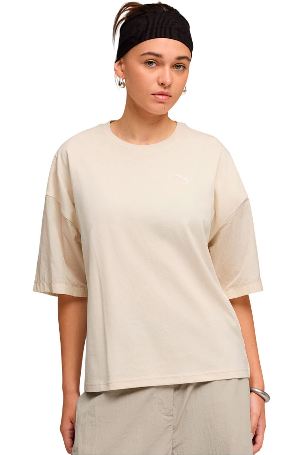 Puma camiseta manga corta mujer HER Oversized Tee vista frontal