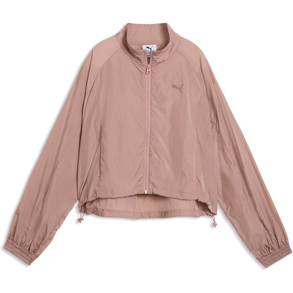 Puma camiseta manga corta mujer HER Relaxed Full-Zip vista frontal