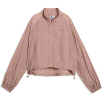 Puma camiseta manga corta mujer HER Relaxed Full-Zip vista frontal