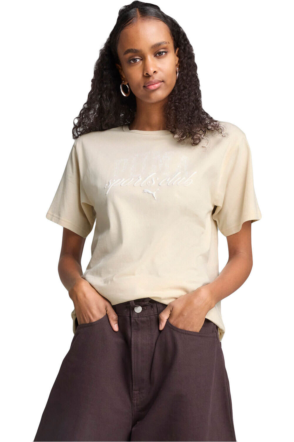 Puma camiseta manga corta mujer PUMA CLASS Relaxed Tee vista frontal