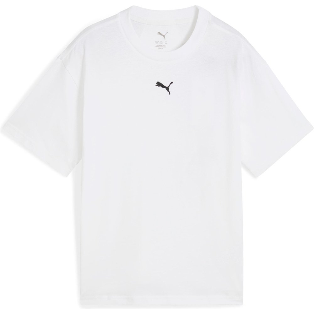 Puma camiseta manga corta niña ESS Centered Cat Log vista detalle