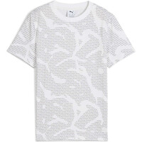 Puma camiseta manga corta niño ESS LOGO LAB AOP Tee B vista frontal