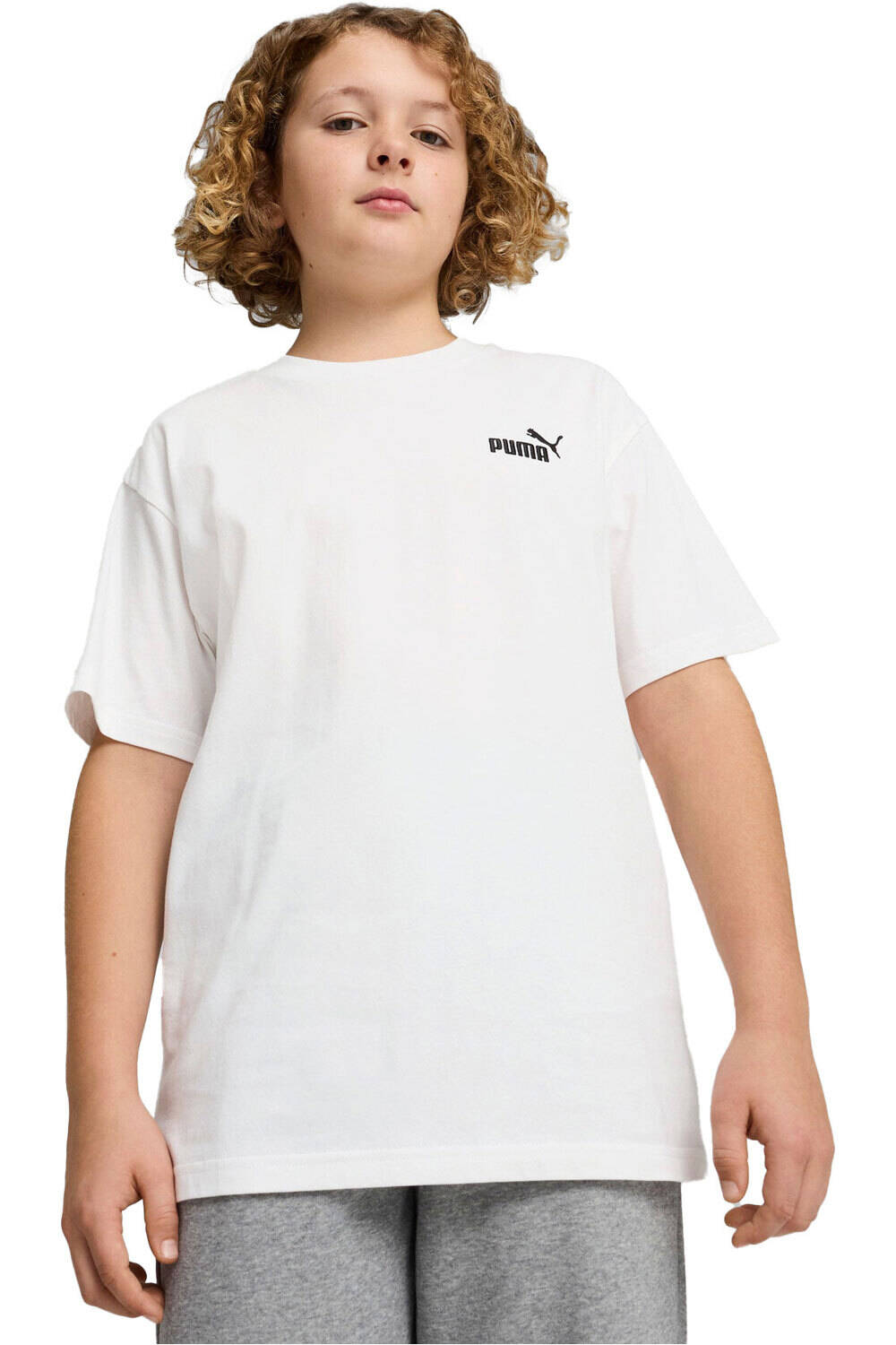 Puma camiseta manga corta niño ESS Small No. 1 Logo Relaxed Tee B vista frontal