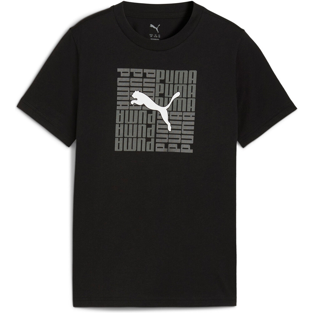 Puma camiseta manga corta niño M_GRAPHIC Box Tee B vista detalle