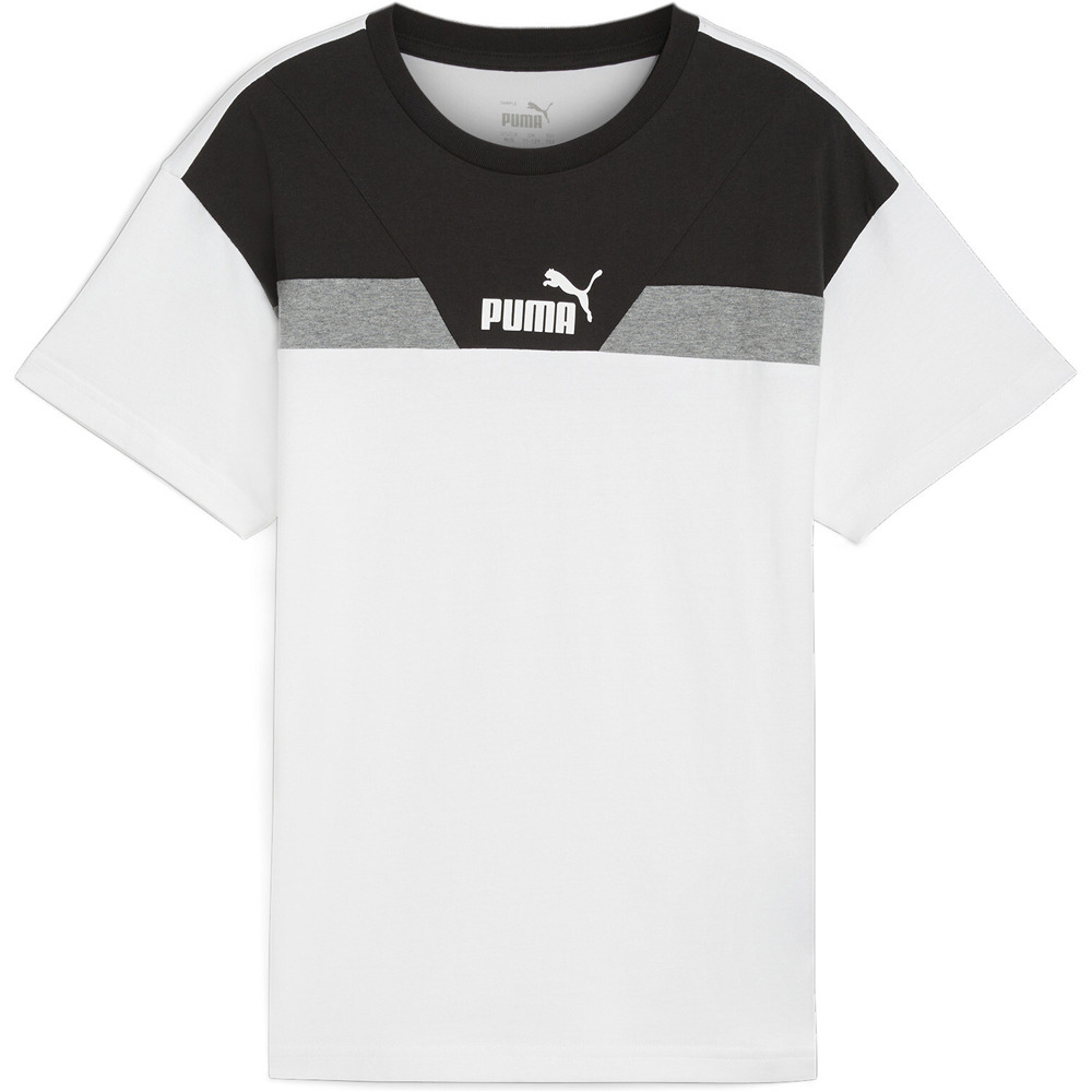 Puma camiseta manga corta niño PUMA POWER Colorbloc vista frontal