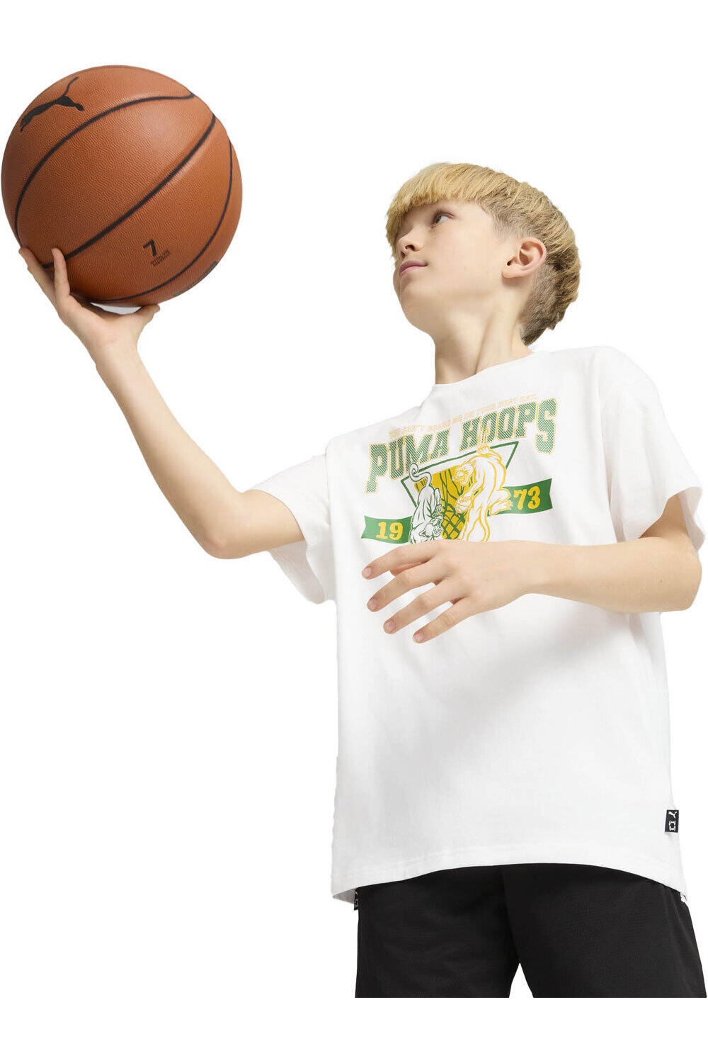 Puma camiseta manga corta niño Rival Rage Tee III B vista frontal