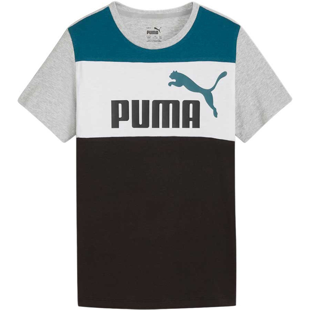 Puma camiseta manga corta niño X_ESS BLOCK Tee B vista frontal