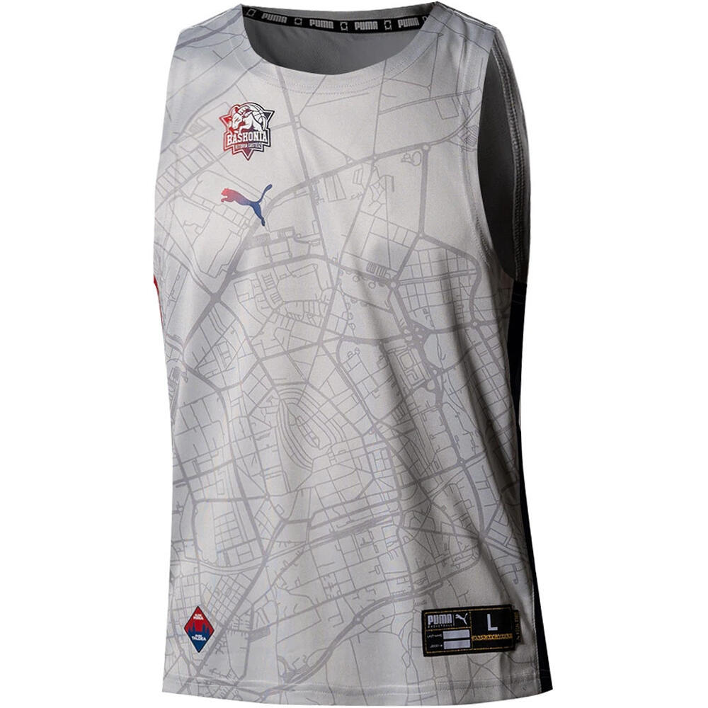 Puma camiseta oficial baloncesto niños BASKONIA 25 JR GAME JER 2 vista frontal