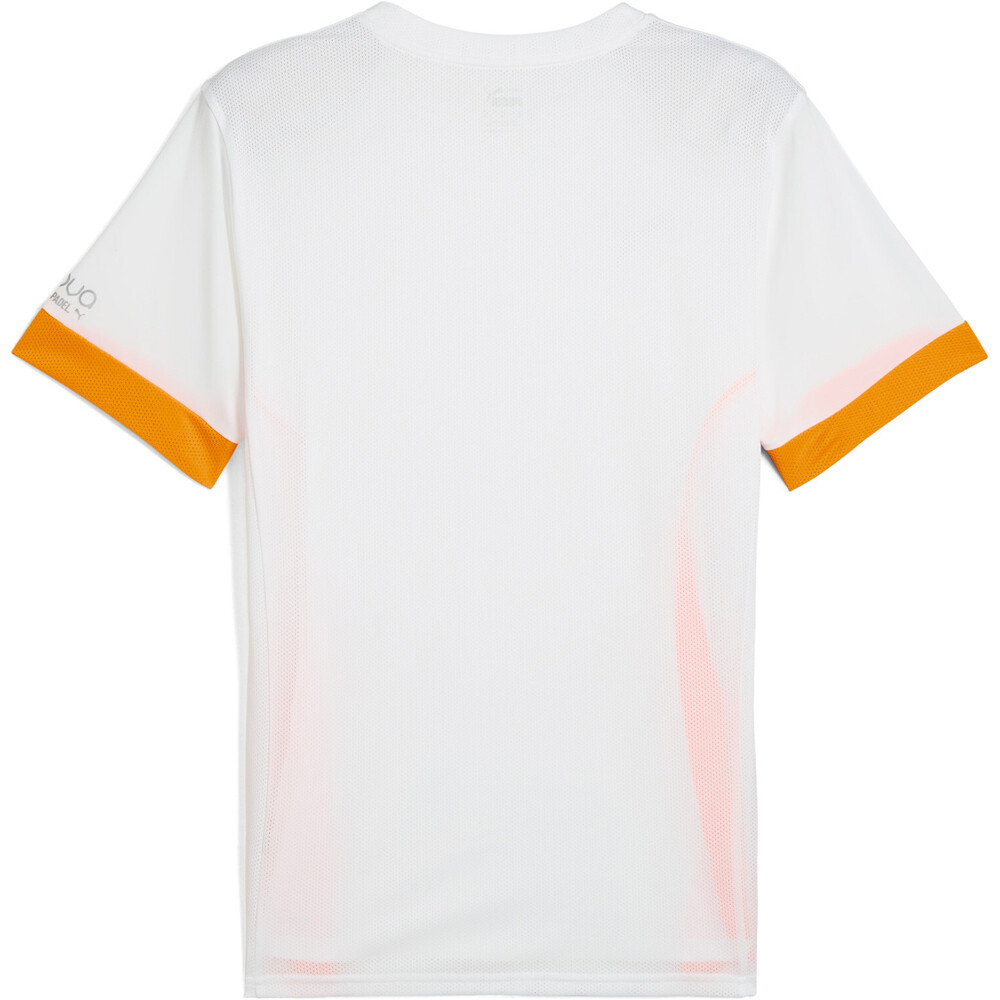 Puma camiseta tenis manga corta hombre PADEL JERSEY BLNA vista trasera