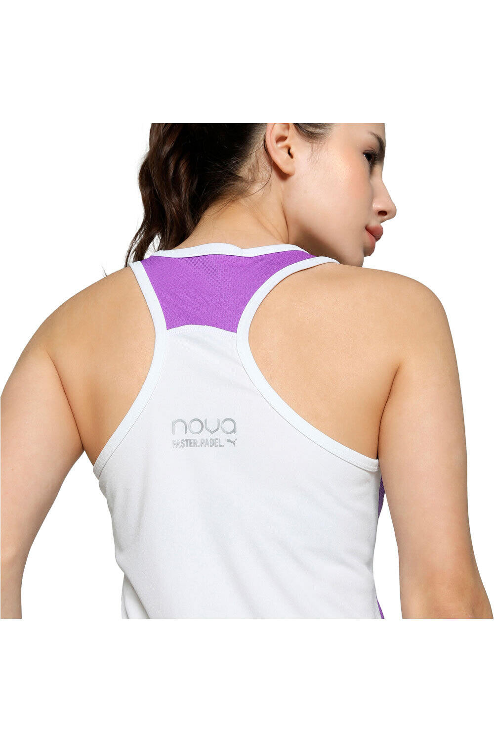 Puma camiseta tenis manga corta mujer PADEL TANK TOP BLMO vista detalle