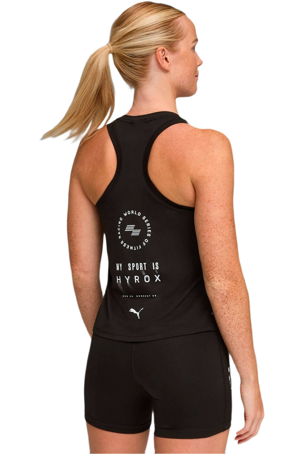 Puma camiseta tirantes fitness mujer W PUMA X HYROX DRYEL vista trasera