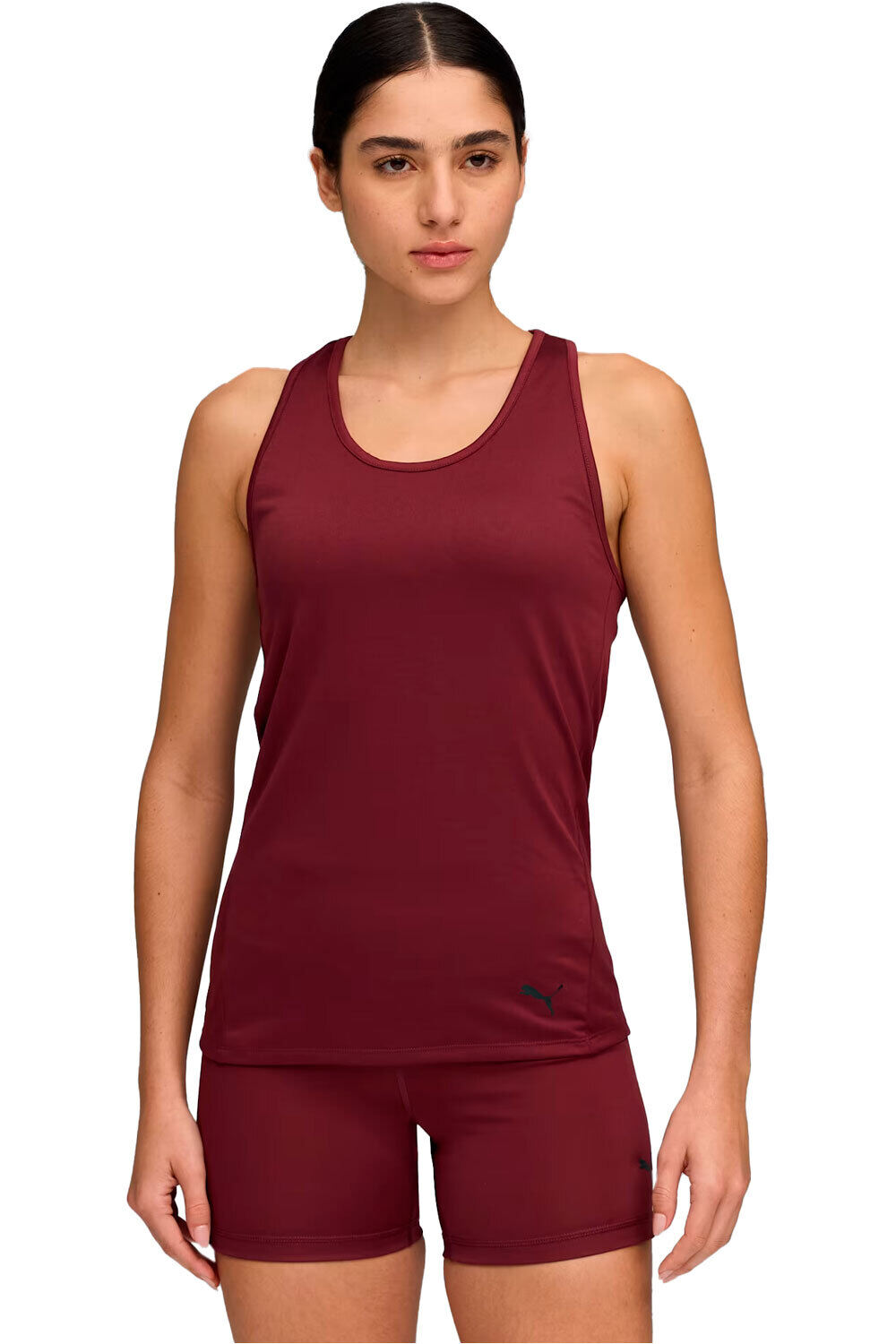 Puma camiseta tirantes fitness mujer W TAD ESSENTIAL Race vista frontal