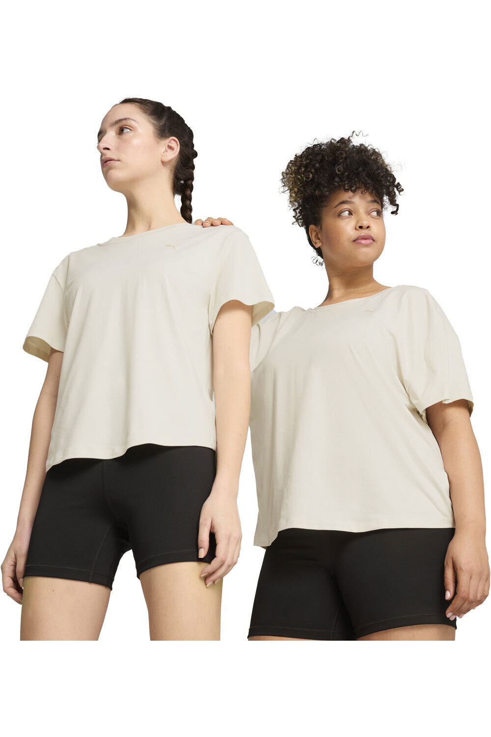 Puma camisetas yoga MOVE CLOUDSPUN LOOSE FIT TEE - REGULAR L vista frontal