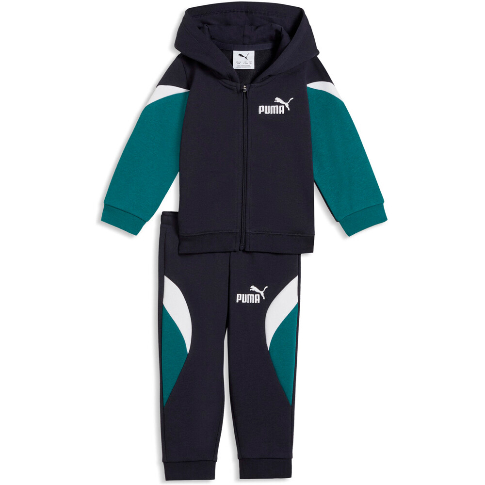 Puma chándal bebé MINICATS ESS BLOCK H vista frontal