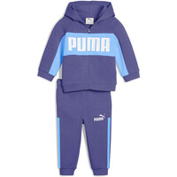 Puma chándal bebé MINICATS ESS BLOCK Hooded FZ Set TR INF vista frontal