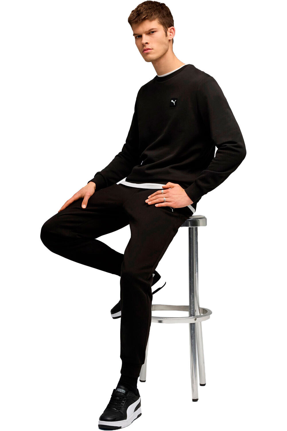 Puma chándal hombre ESS Elevated Crew Sw vista frontal