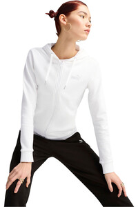 Puma chándal mujer Metallic Hooded Swea vista detalle