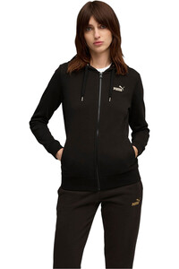 Puma chándal mujer Metallic Hooded Swea vista detalle