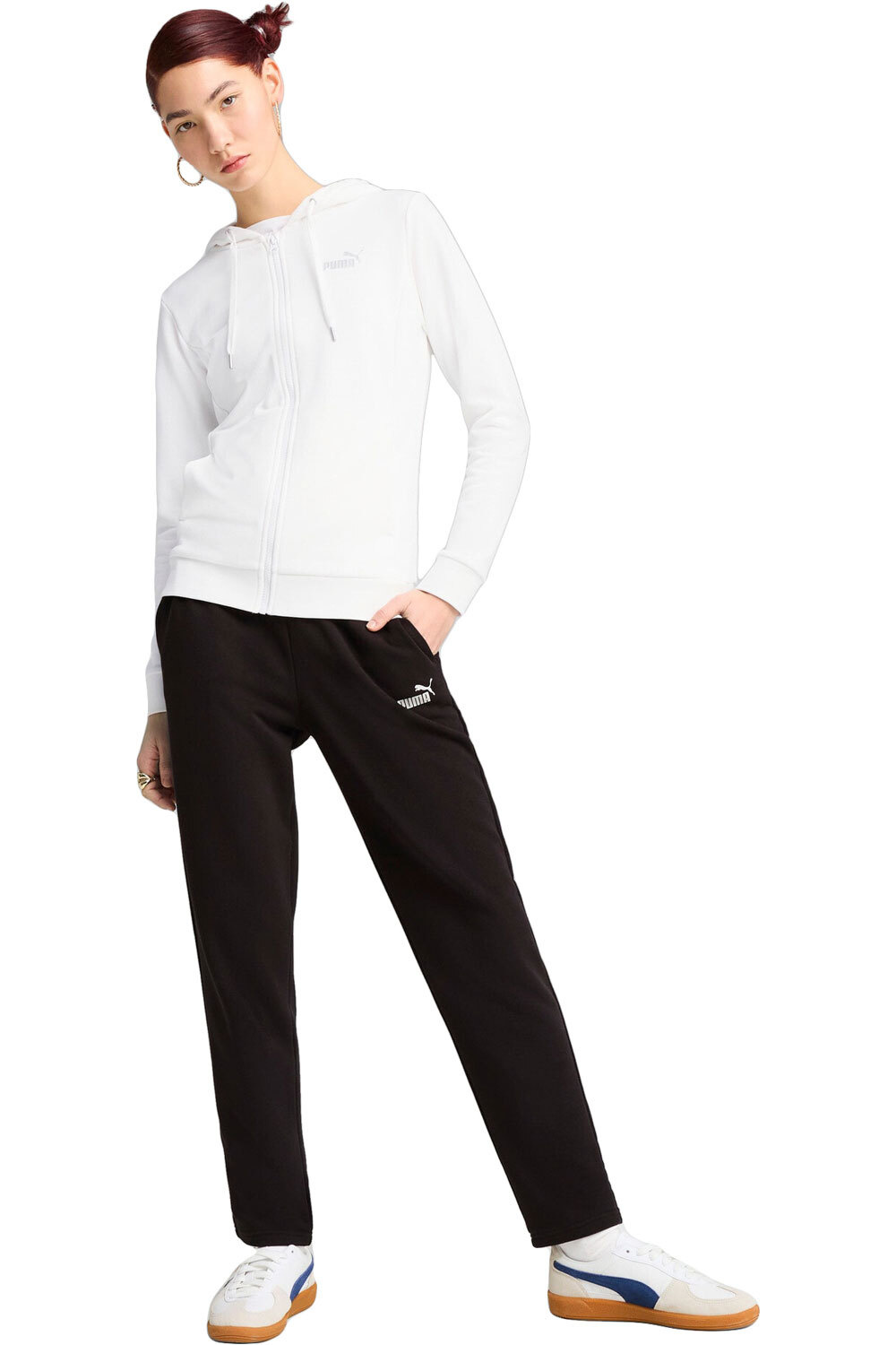 Puma chándal mujer Metallic Hooded Swea vista frontal