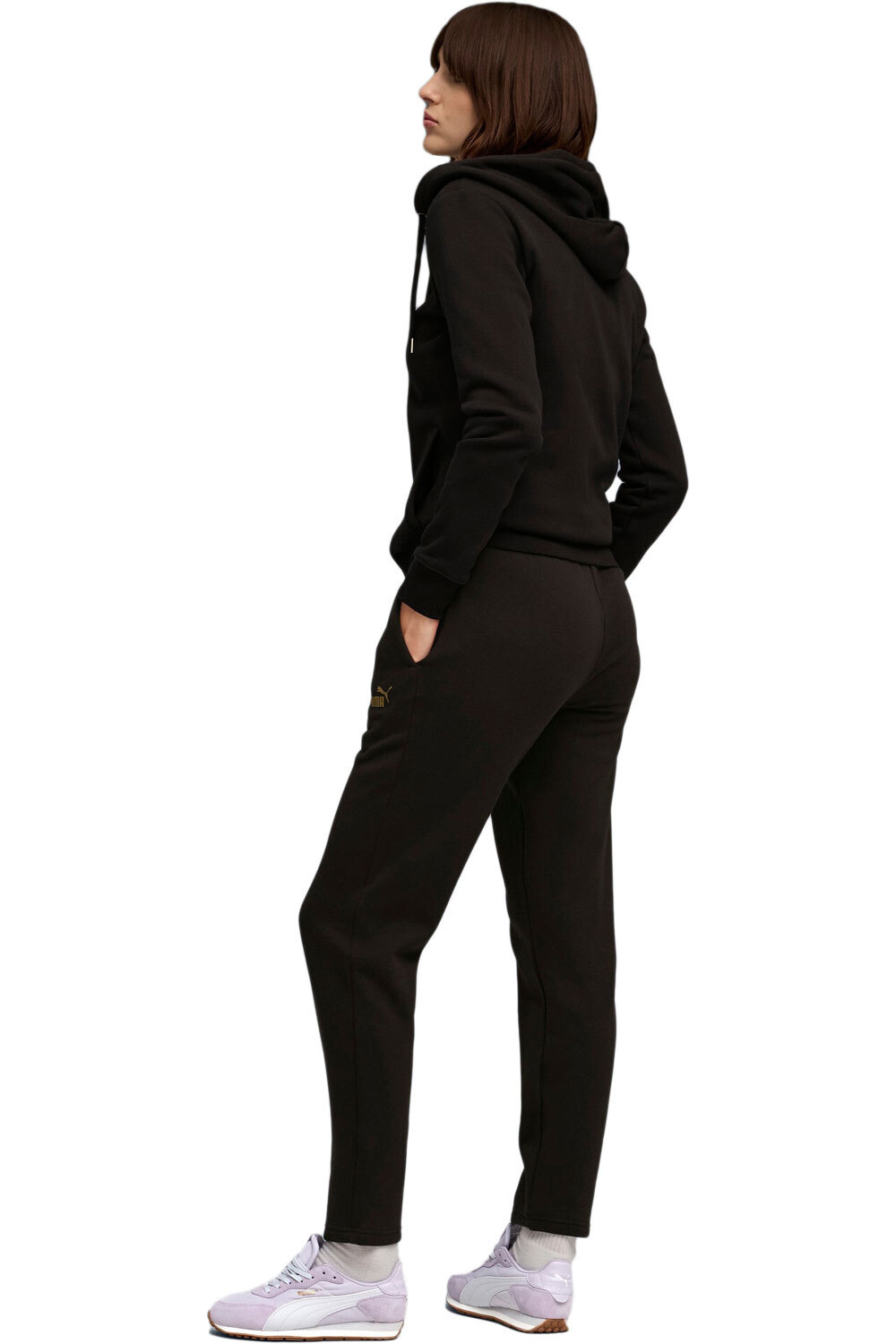 Puma chándal mujer Metallic Hooded Swea vista trasera