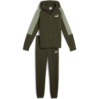 Puma chándal niño ESS BLOCK Hooded Ful vista frontal