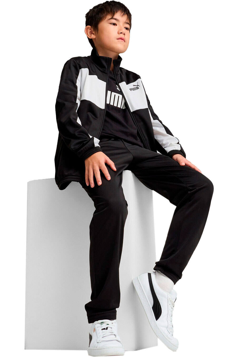 Puma chándal niño Poly Colorblock vista frontal