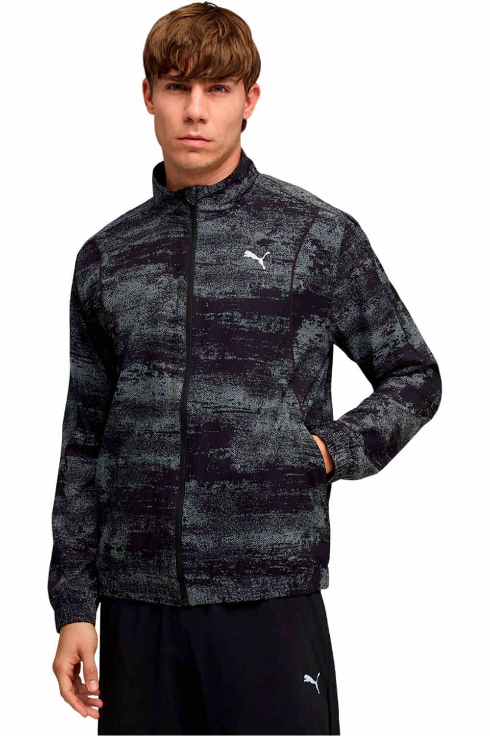 Puma Chaqueta Running Hombre M RUN VELOCITY AOP W vista frontal