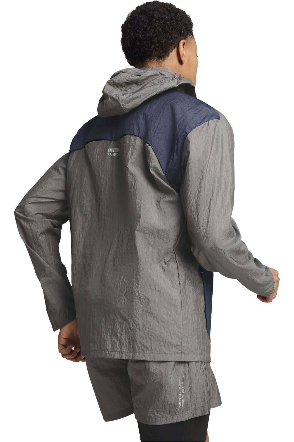 Puma CHAQUETA TRAIL RUNNING HOMBRE M SEASONS WindCELL Jacket vista trasera