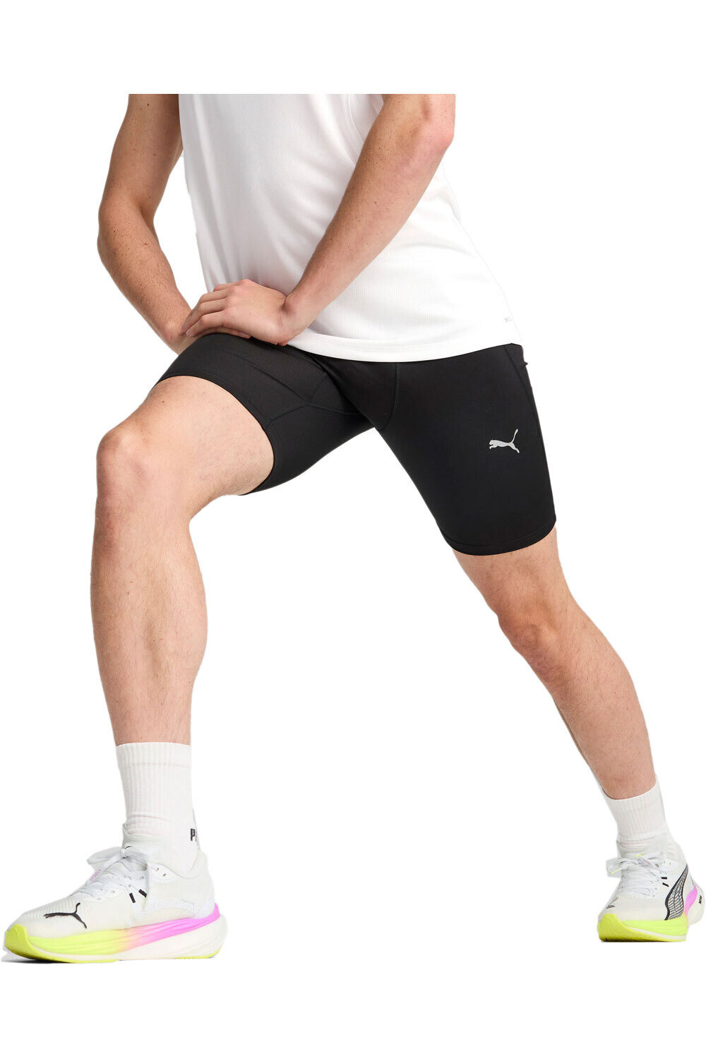 Puma malla corta running hombre M RUN FOUNDATION 8 vista frontal