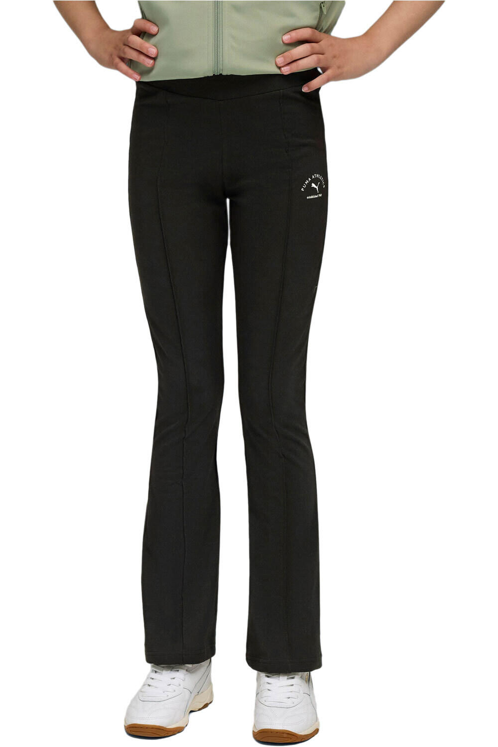 Puma malla larga niña CLASS High-Wais vista frontal