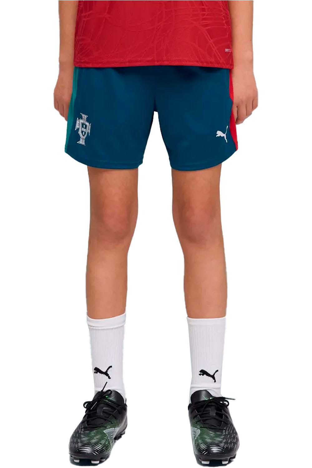Puma pantalón futbol niño FPF Training Shorts vista frontal