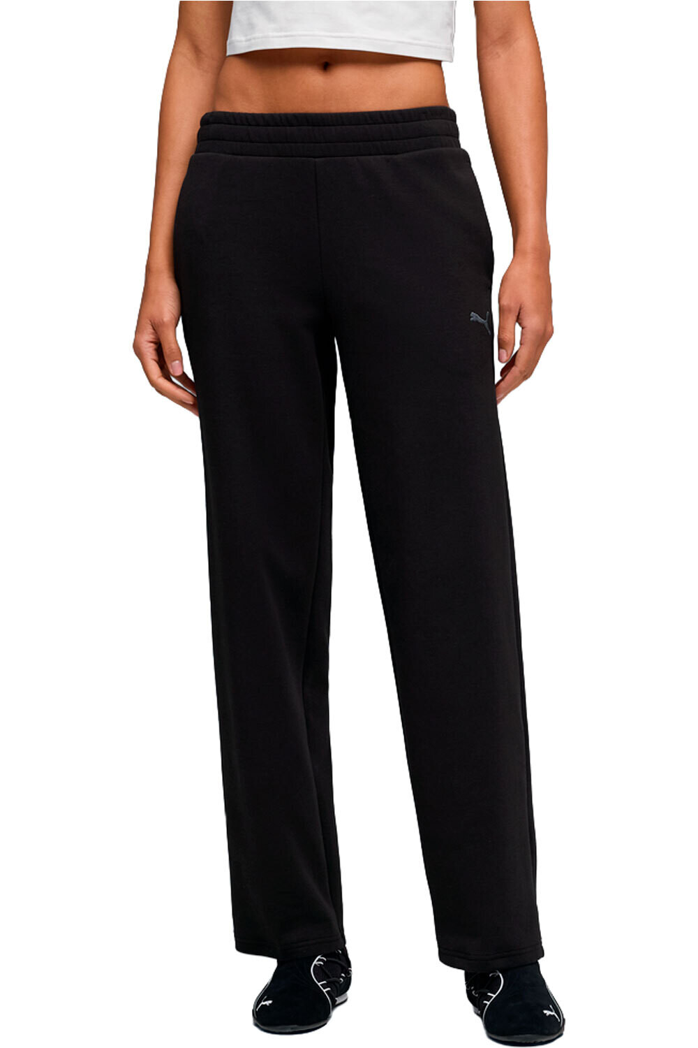 Puma pantalón mujer ESS ELEVATED Straigh vista frontal