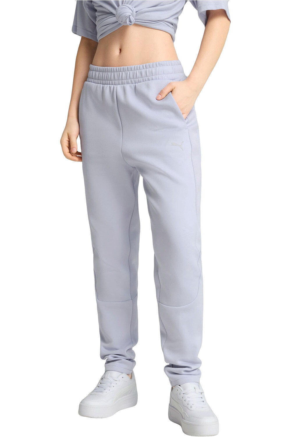 Puma pantalón mujer EVOSTRIPE Sweatpants DK op vista frontal