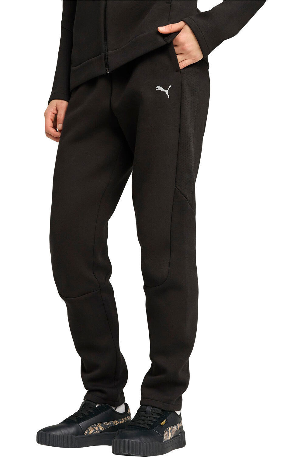 Puma pantalón mujer EVOSTRIPE Sweatpants vista frontal