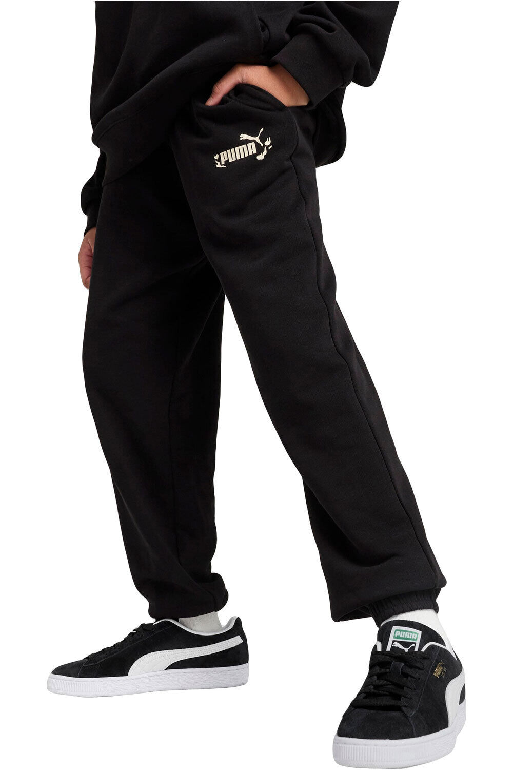 Puma pantalón niña FLAMING LOVE Sweatpants TR G vista frontal