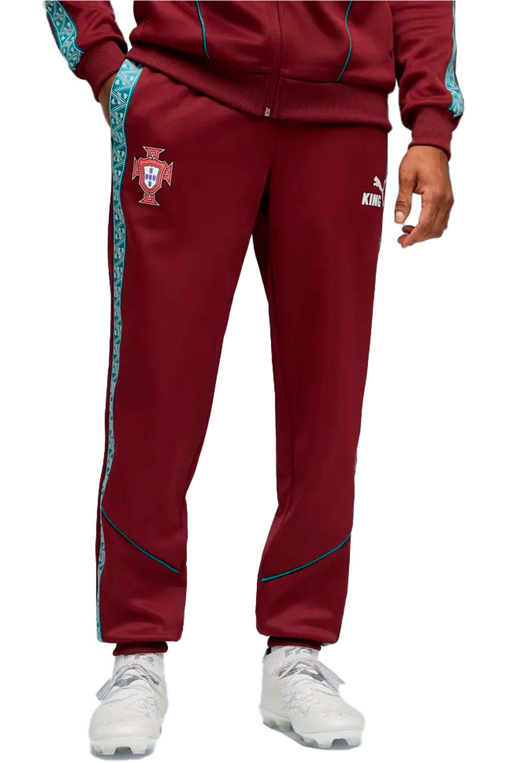 Puma pantalones futbol FPF KING Anthem Pant vista frontal