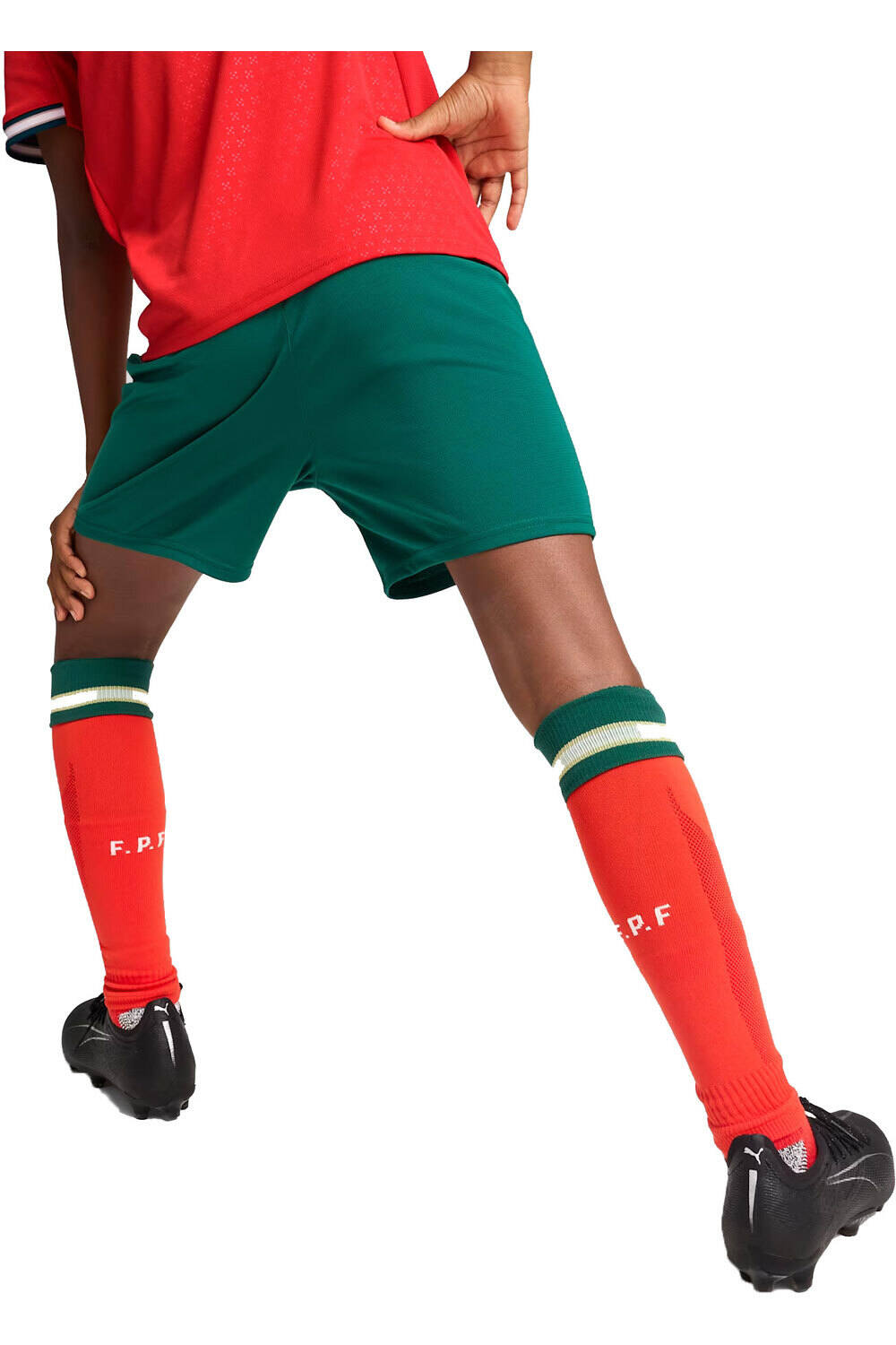 Puma pantalones fútbol oficiales niño PORTUGAL 25 Shorts Replica Jr vista trasera