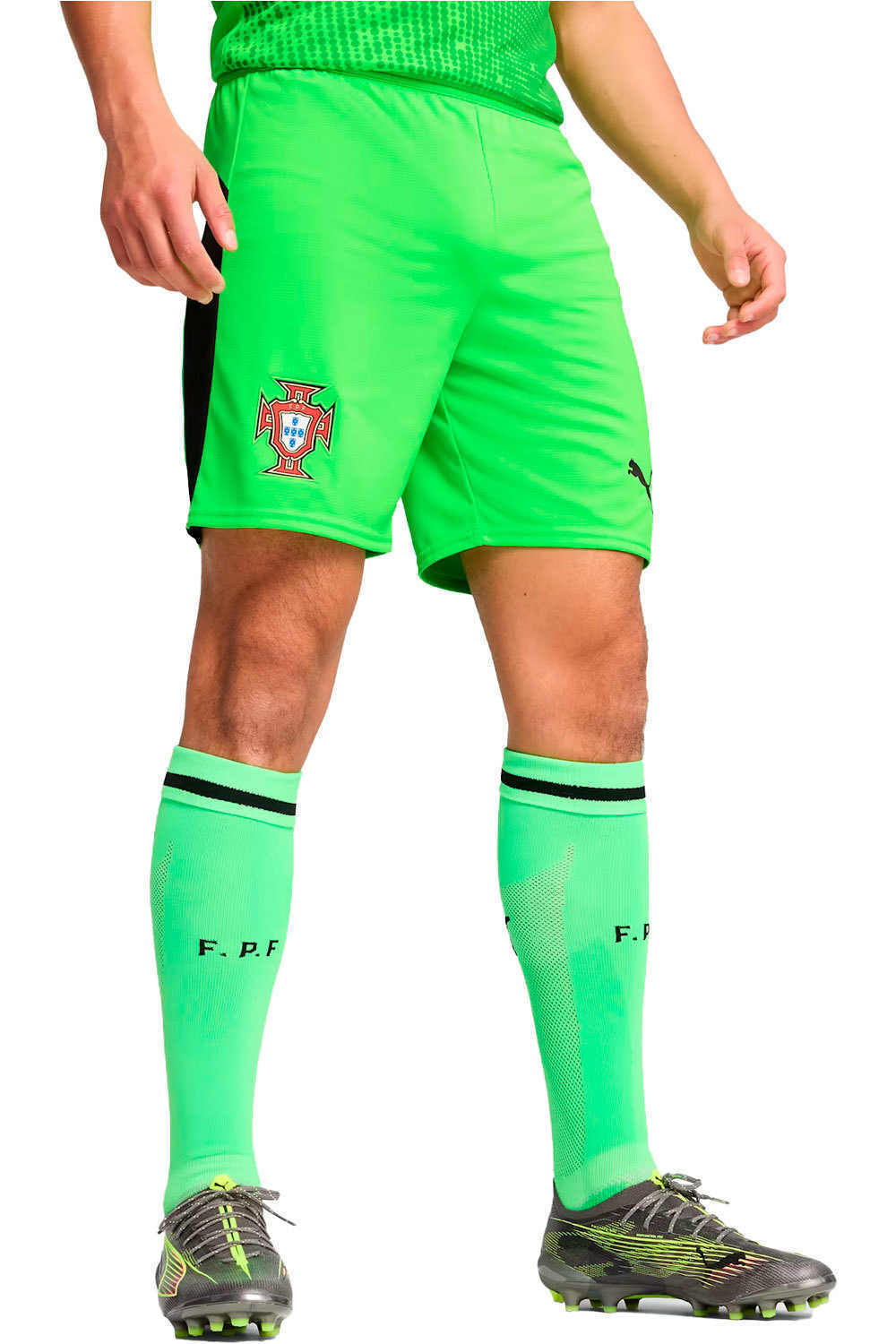 Puma pantalones fútbol oficiales PORTUGAL 25 GK Shorts Replica vista frontal