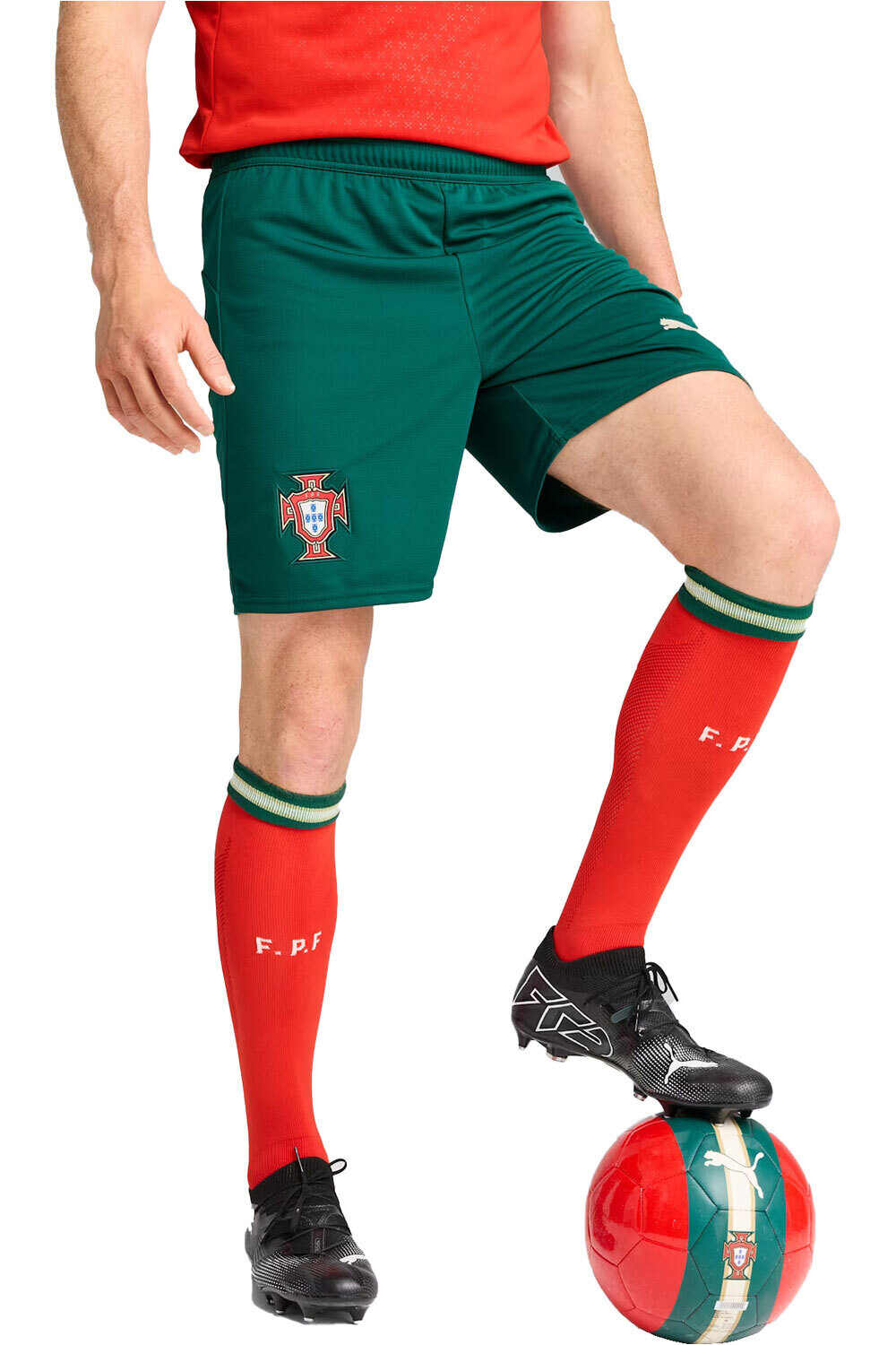 Puma pantalones fútbol oficiales PORTUGAL 25 Shorts Replica vista frontal